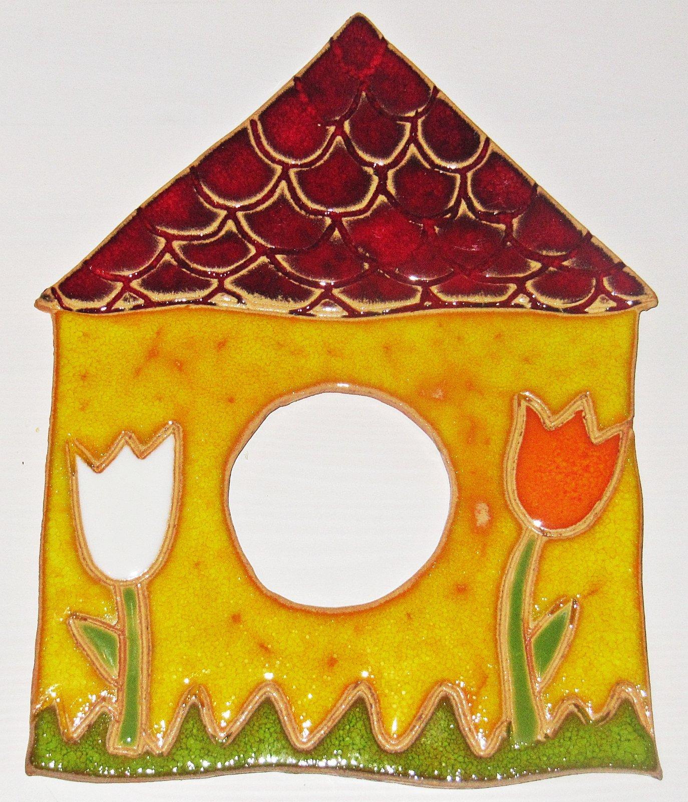 Domček - kryt na vypínač, keramika, výška 24 cm - Obrázok č. 1