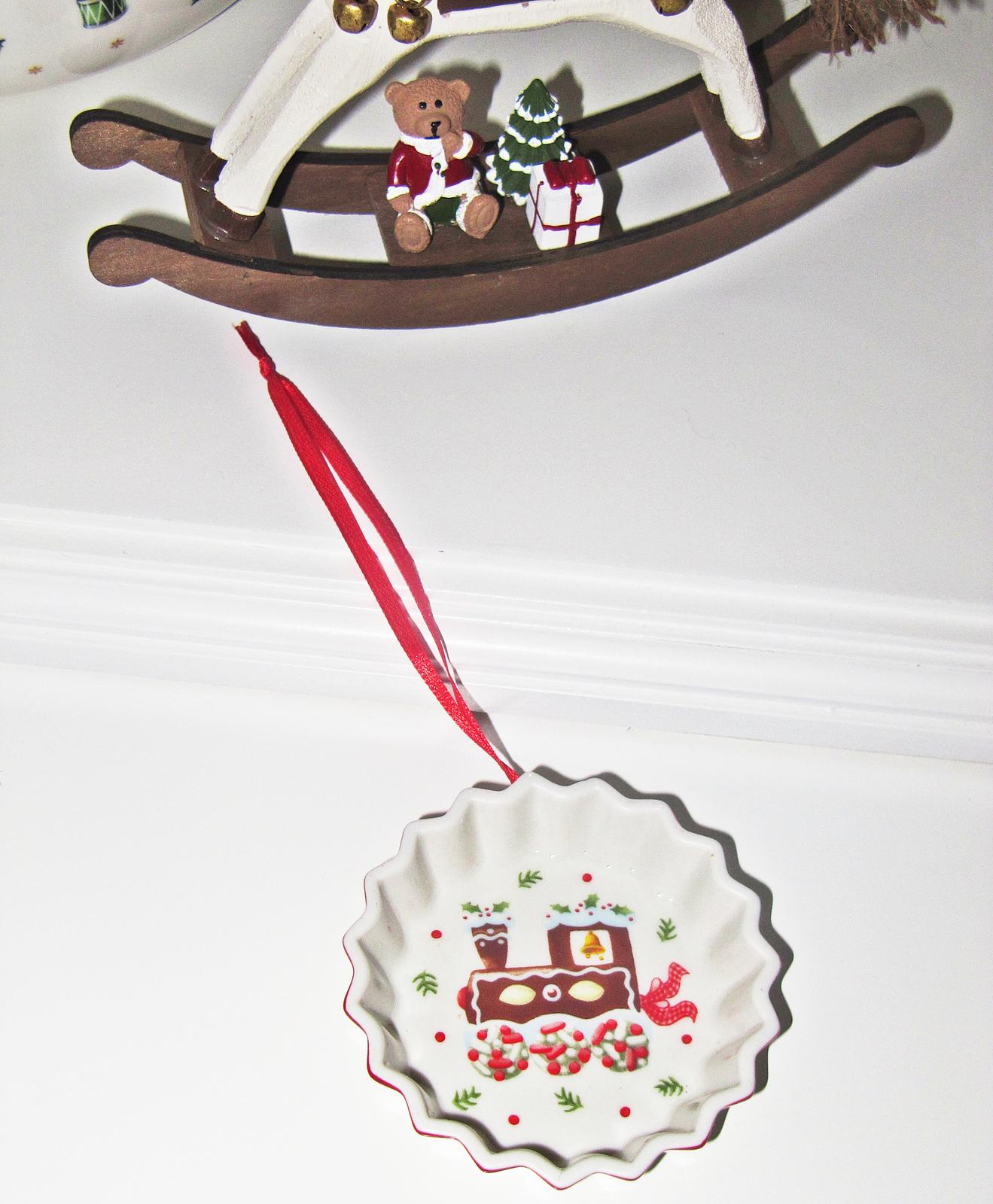 Vianočná ozdoba vláčik - Villeroy & Boch, porcelán - Obrázok č. 1