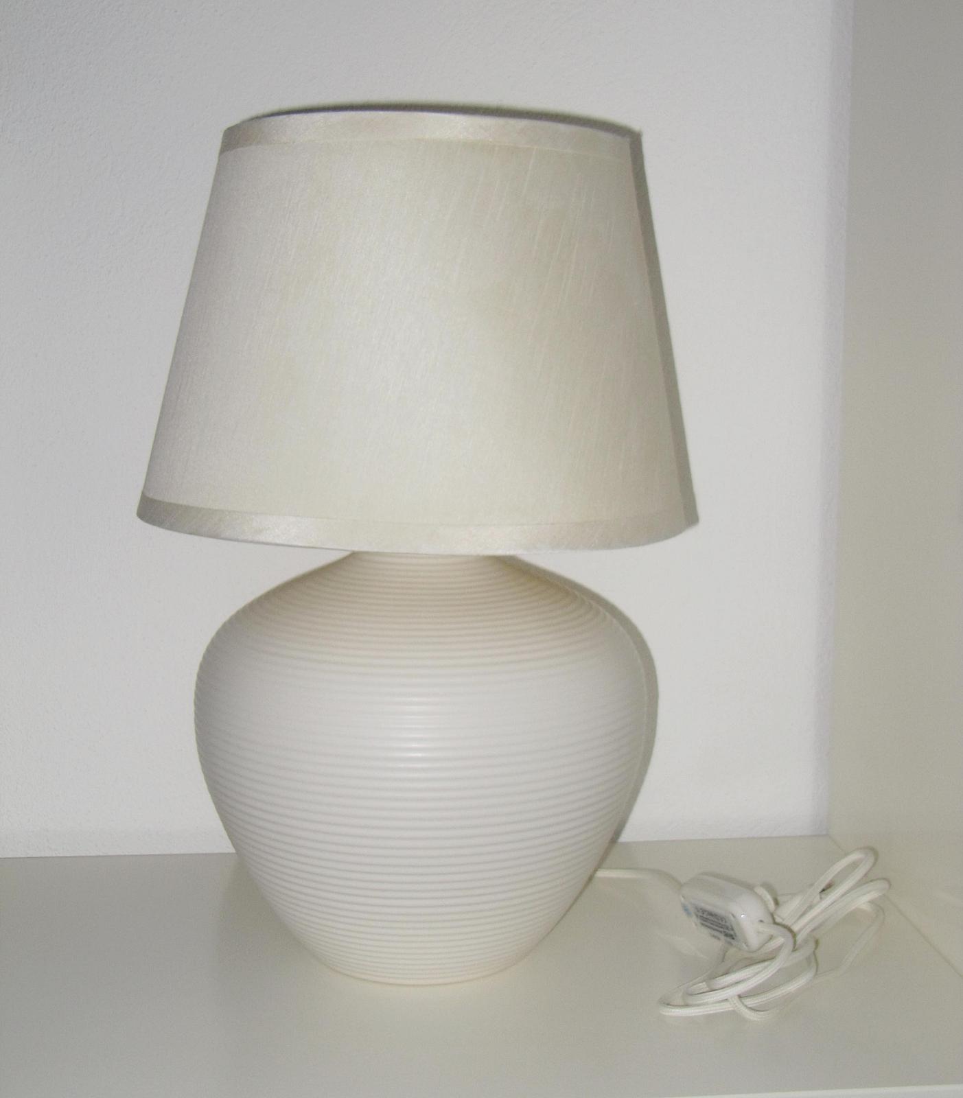 Stolová lampa - výška 54 cm, spodná časť keramika - Obrázok č. 1