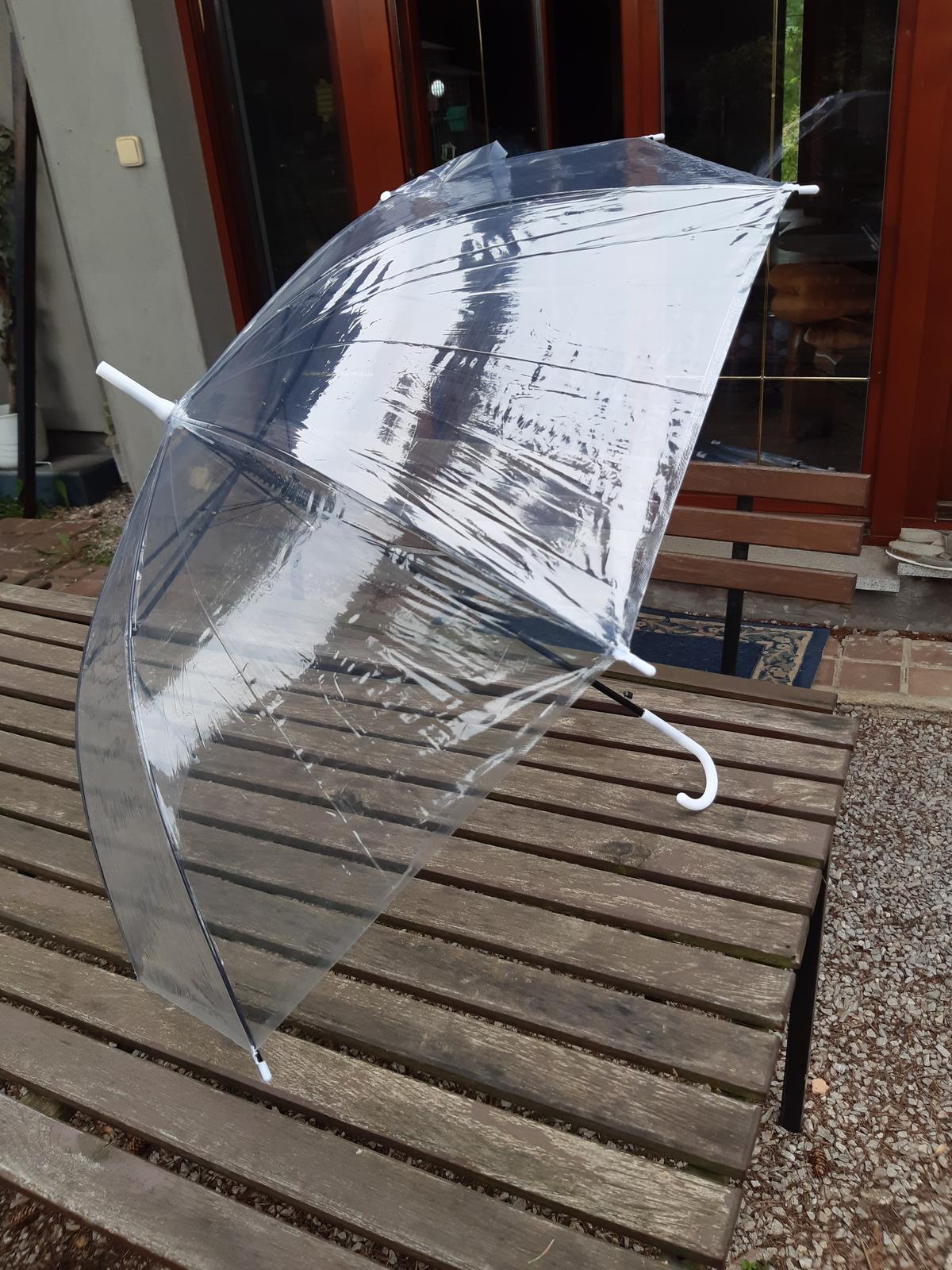 Průhledný deštník - 7ks - cena za komplet - Obrázek č. 2