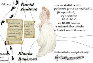 a takto si ženich vyhrál a vytvořil naše oznámení