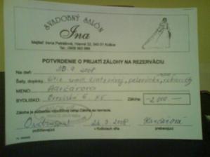 a dnes konečne potvrdené moje šatky sa už začínajú šiť.jupí