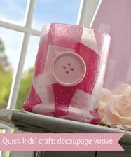 postup: http://modpodgerocksblog.com/2013/03/quick-kids-craft-button-votive.html