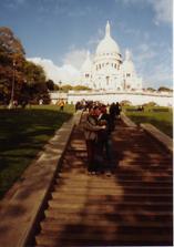 Na nejhezčím místě v Paříži-Sacre Coeur