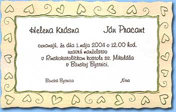 Naše budúce oznámenia (dúfam)