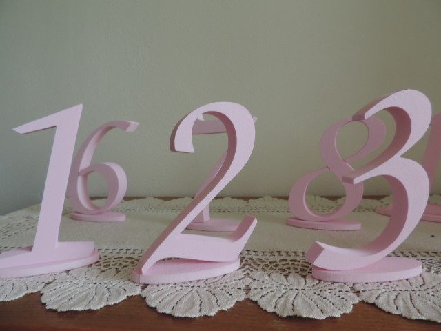 Čísla na svadobný stôl - Obrázok č. 1