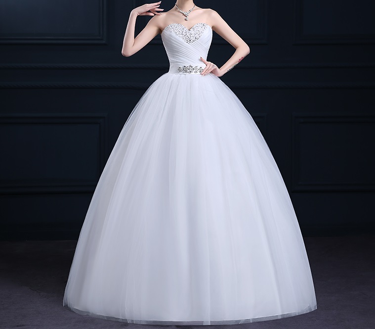 Dlhé svadobné šaty - 16 veľkostí - Obrázok č. 1
