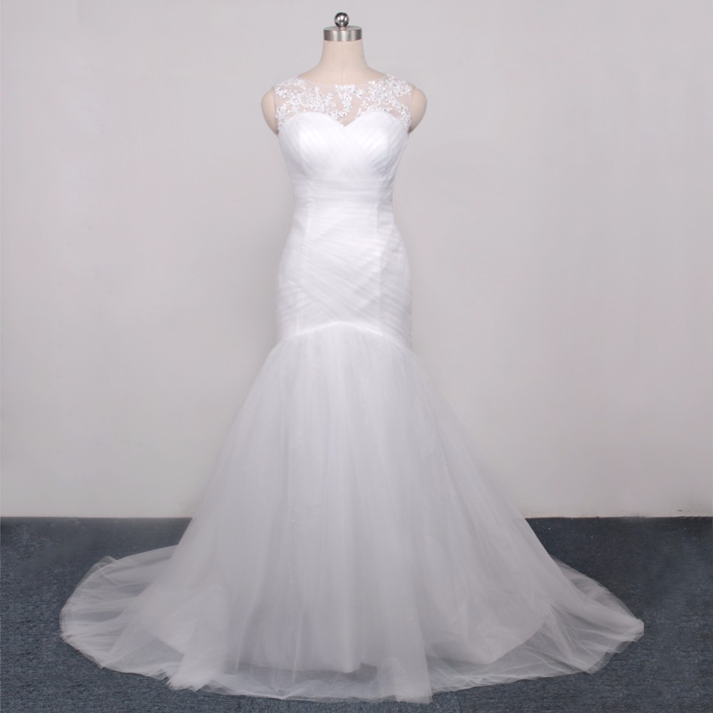 Dlhé svadobné šaty - 10 veľkostí, 2 farby - Obrázok č. 1