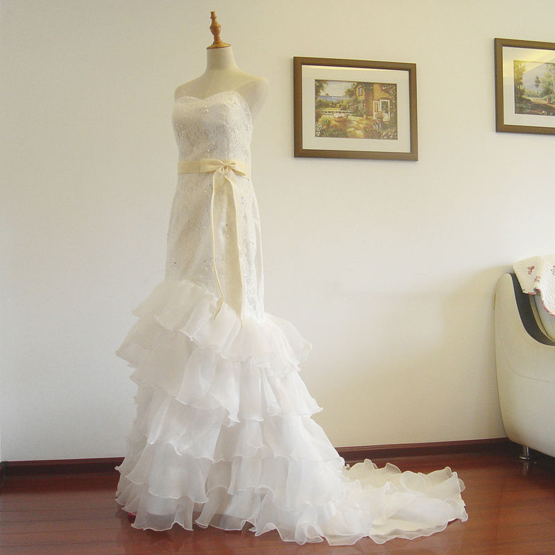 Dlhé svadobné šaty - 8 veľkostí - Obrázok č. 1