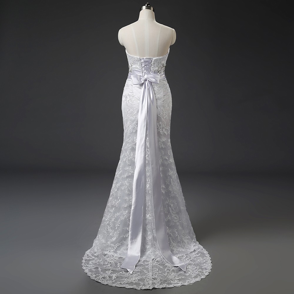 Dlhé svadobné šaty - 6 veľkostí - Obrázok č. 2