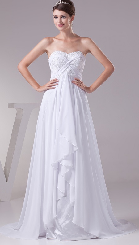 Dlhé svadobné šaty - 12 veľkostí, 2 farby - Obrázok č. 1
