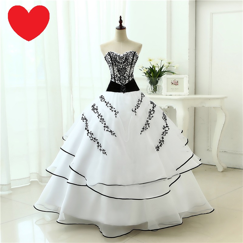 Dlhé extravagantné svadobné šaty - 12 veľkostí - Obrázok č. 1