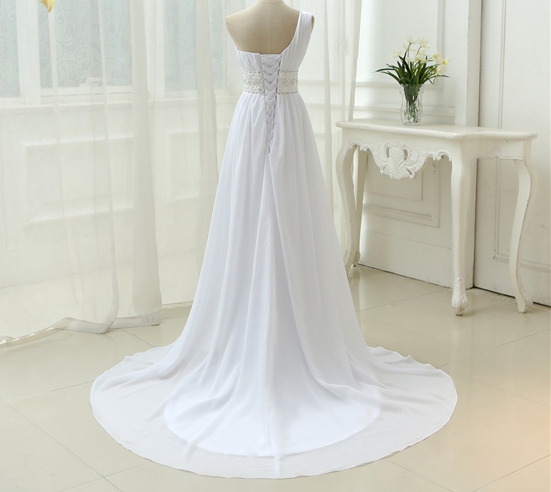 Dlhé svadobné šaty - 6 veľkostí, 2 farby - Obrázok č. 2
