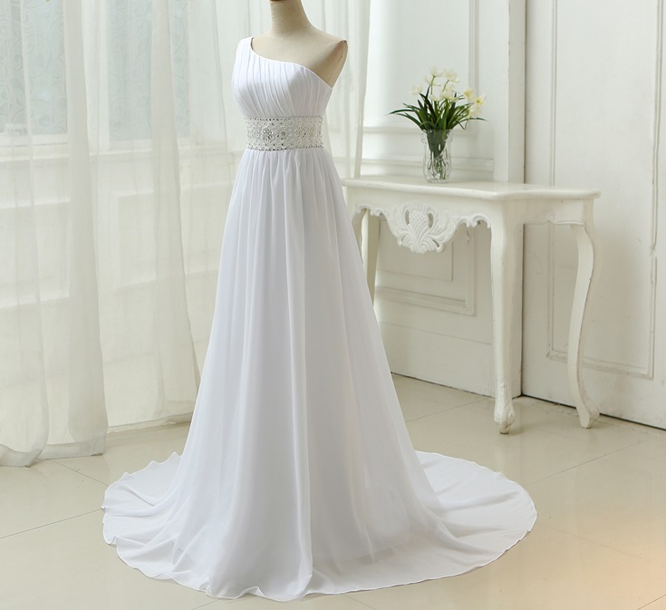 Dlhé svadobné šaty - 6 veľkostí, 2 farby - Obrázok č. 3