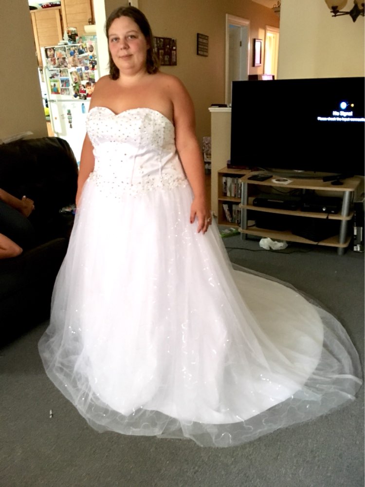 Dlhé svadobné šaty - 11 veľkostí, 2 farby - Obrázok č. 3