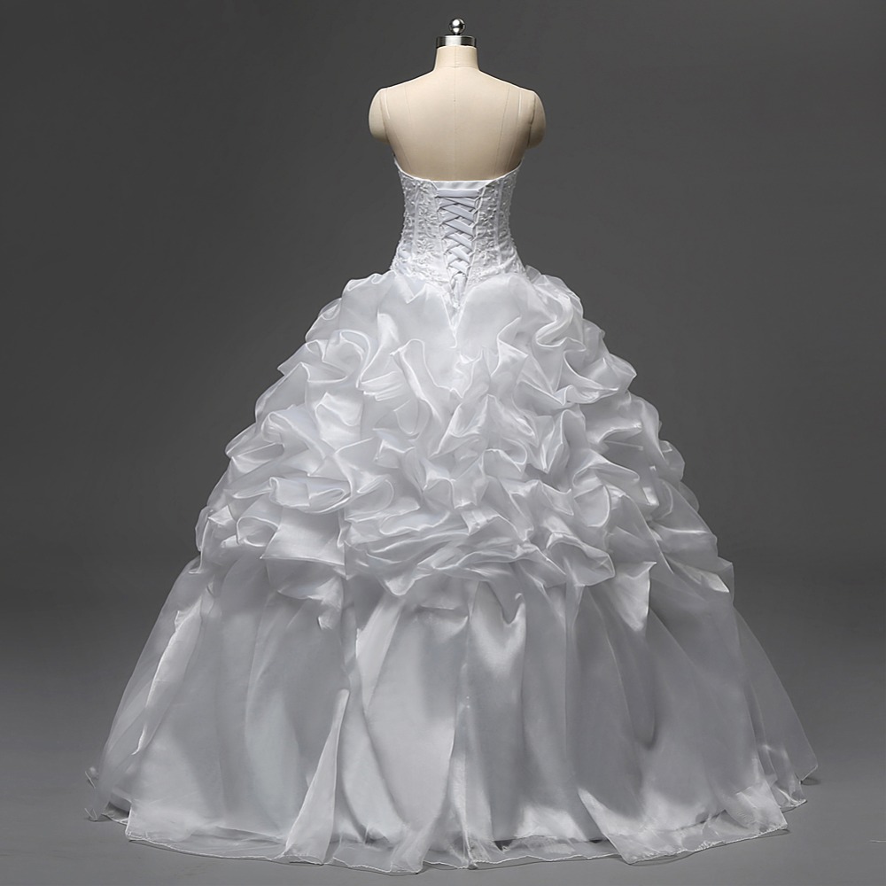 Dlhé svadobné šaty - 6 veľkostí - Obrázok č. 4