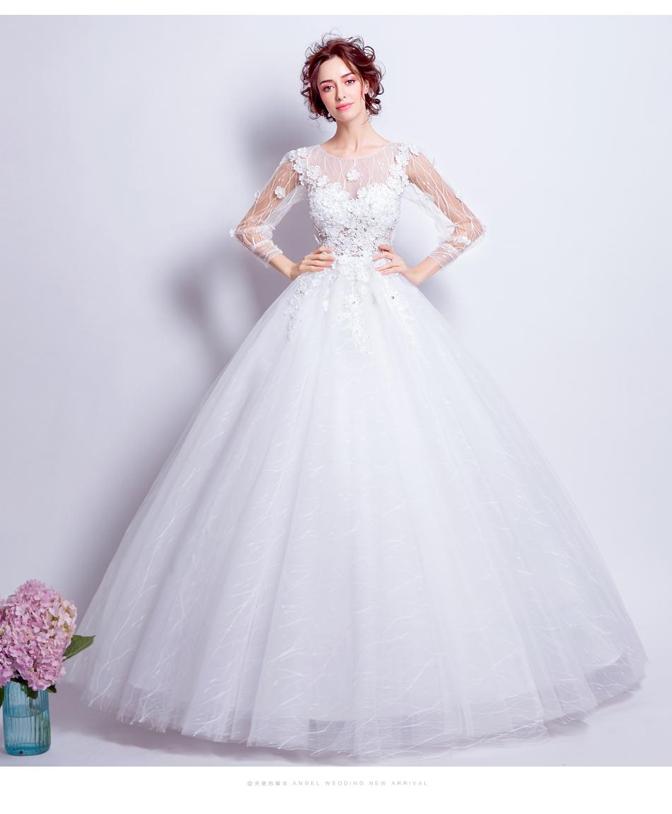 Dlhé svadobné šaty - 7 veľkostí - Obrázok č. 1
