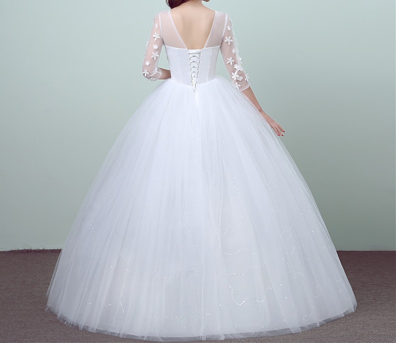 Dlhé svadobné šaty - 11 veľkostí - Obrázok č. 2