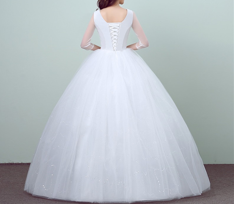 Dlhé svadobné šaty - 11 veľkostí - Obrázok č. 4