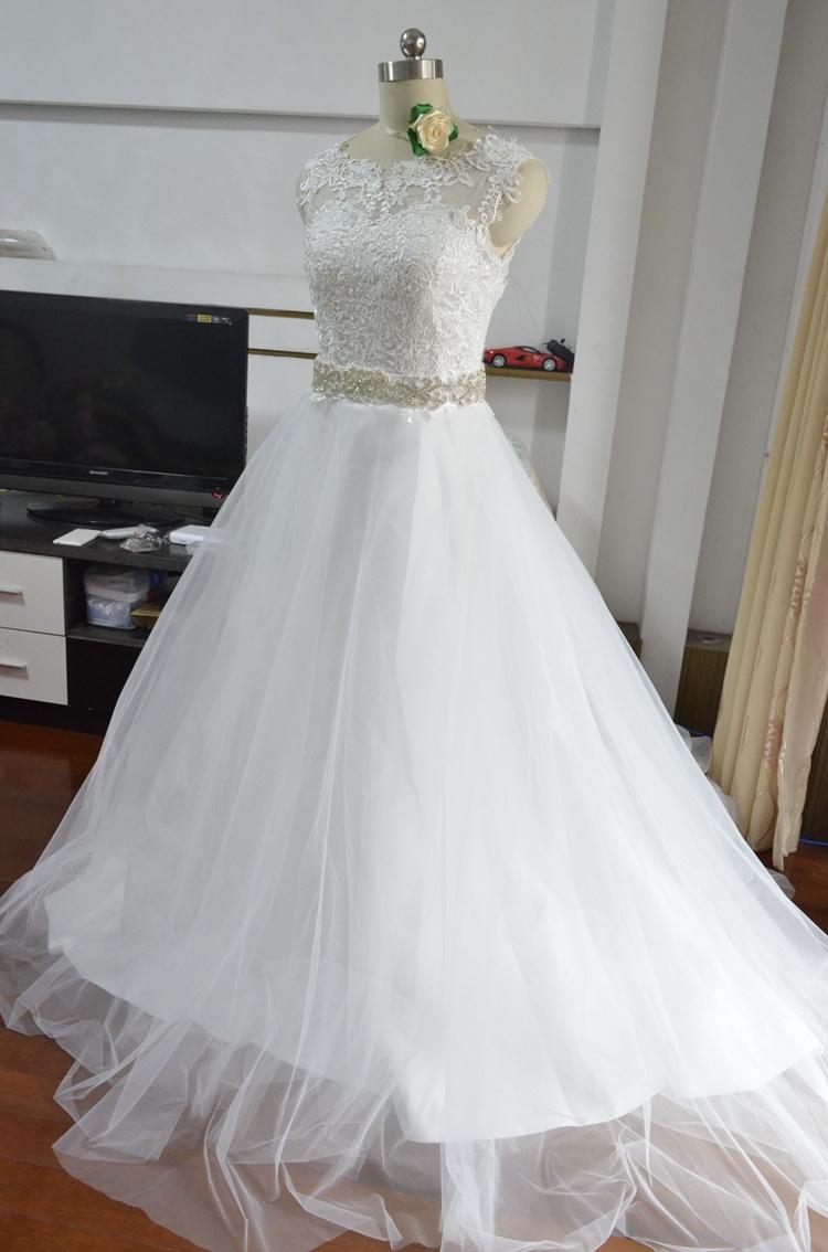 Dlhé svadobné šaty - 12 veľkostí, 2 farby - Obrázok č. 1