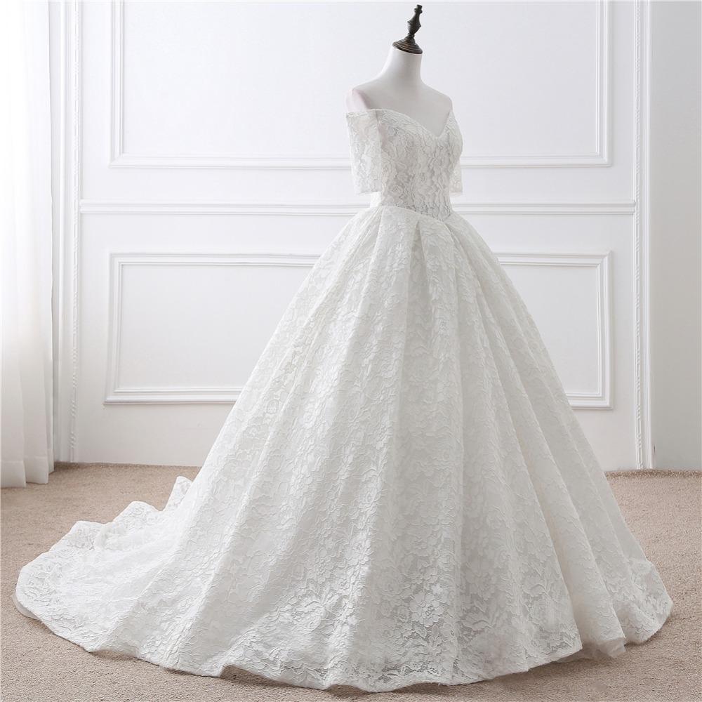 Dlhé svadobné šaty - 12 veľkostí, 2 farby - Obrázok č. 2