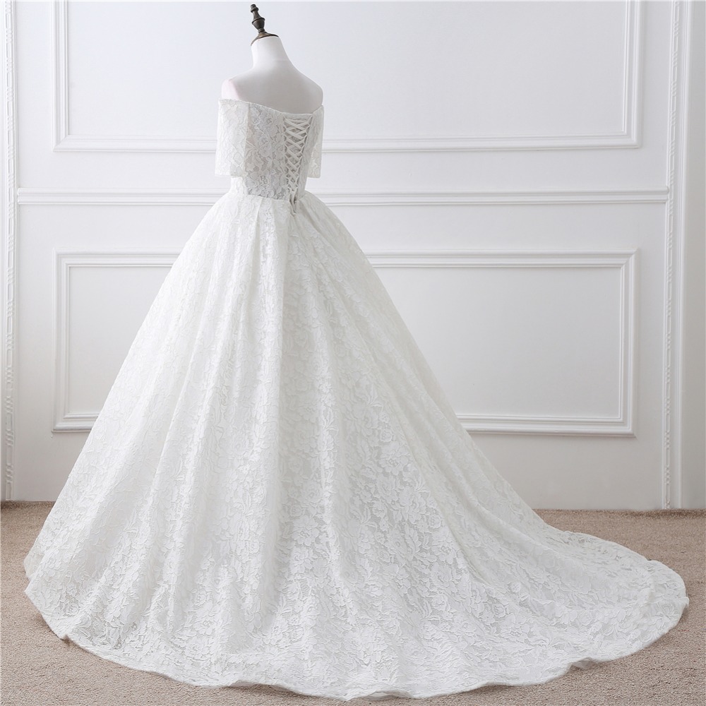 Dlhé svadobné šaty - 12 veľkostí, 2 farby - Obrázok č. 3