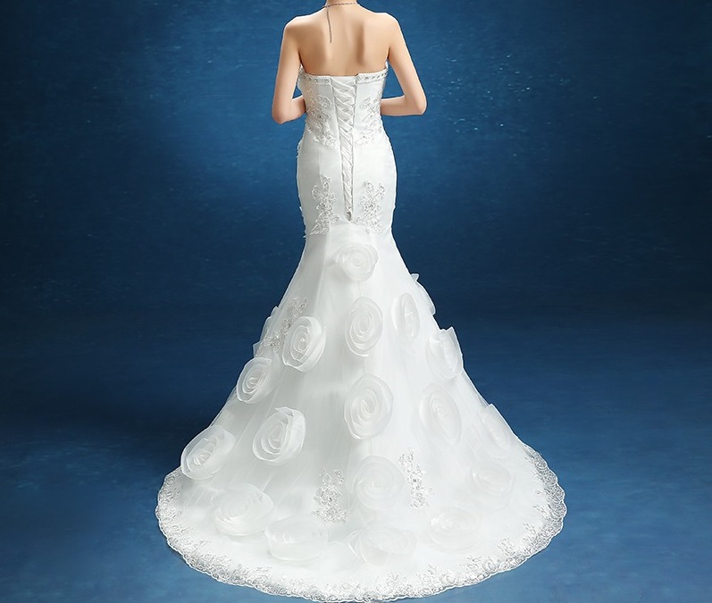 Dlhé svadobné šaty - 12 veľkostí - Obrázok č. 3