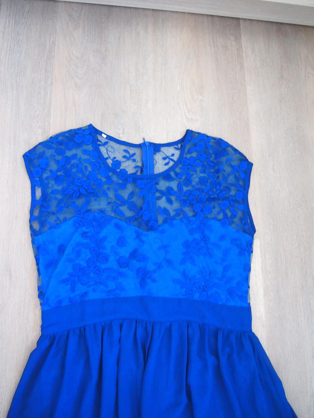 Dlouhé modré šaty (královská modř) - Obrázek č. 4