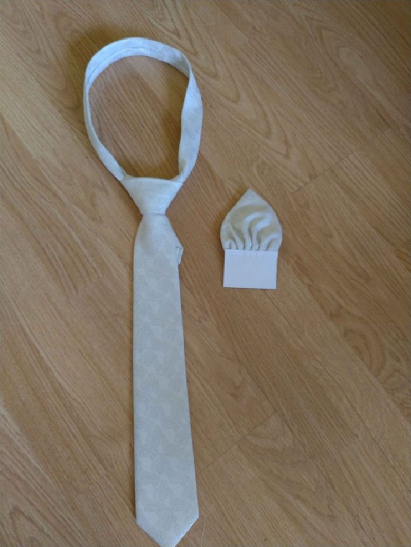 Svatební kravata s kapesníčkem, zn. Feratt - Obrázek č. 1