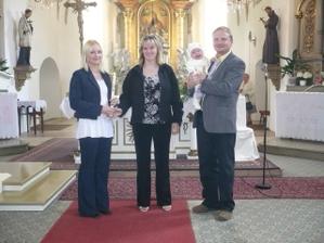tady jsme křtili nejmladšího syna a tady bude svatební obřad