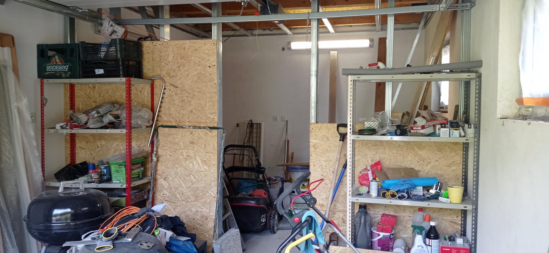 Budování sauny v garáži