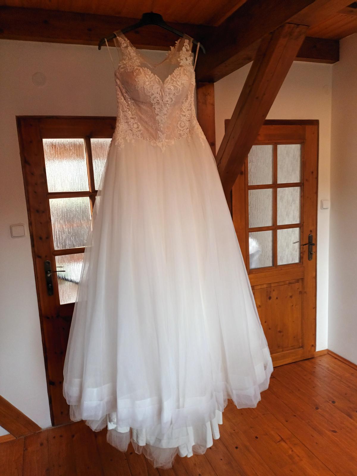 Princeznovské svatební šaty vel. 38 - 40 - Obrázek č. 1