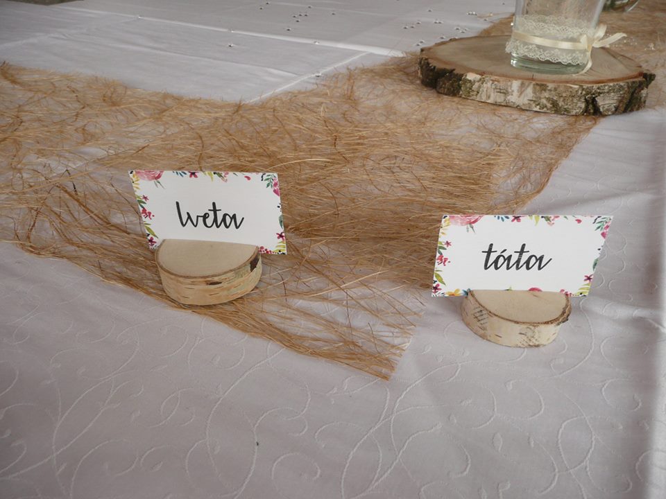 Přírodní běhouny na svatební stůl - Obrázek č. 2