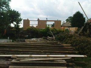 okná v zadnej časti domu 18.5.2009