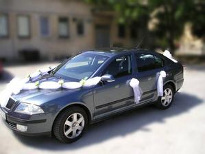 takto budeme mat vyzdobene auticko, len modre kvietky :)dakujem Evinna:)