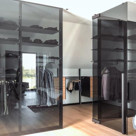 Prosklené stěny Dorsis Digero v šatně