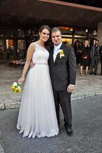 Lukáš Adamec (SuperStar) a jeho manželka Miriam (2013)