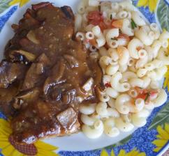 kotlet na houbách s kolínkama