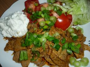 dnešní večeře gyros a tzazziki