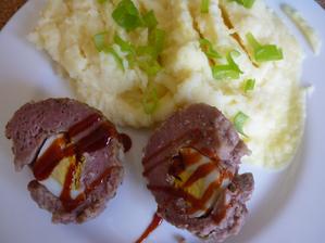 pštrosí vejce s chilli a kaše