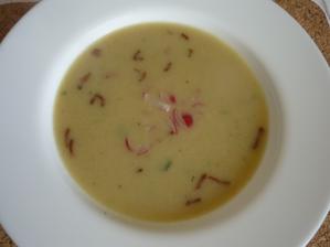 ředkvičková polévka- byla moc dobrá