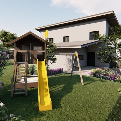 Záhrada vo svahu na Orave