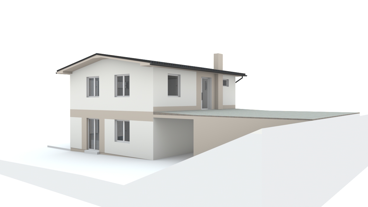Grafický návrh fasády rodiinného domu - Obrázok č. 17