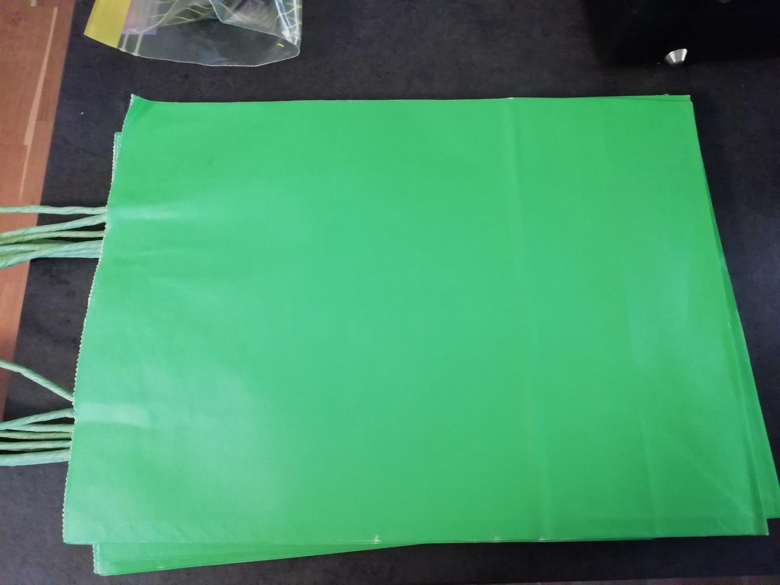 Zelená papírová taška - Obrázek č. 1