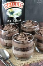 Mini Baileys Chocolate Cheesecake Trifles