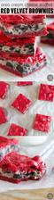Oreo Cream Cheese Stuffed Red Velvet Brownies