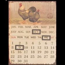 kalendar do kuchyne Kalendár KOHÚTIK a SLIEPOČKA 9eur www.doplkydodomu.sk