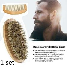 kefa na bradu Natural Boar Bristle Beard Shaving Brush www.wish.com 2eura