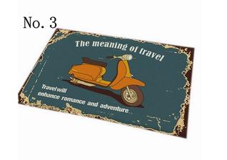 kobercek do malej kupelne Retro Doormat Floor Mat Vehicle Pattern Carpet www.wish.com 7eur