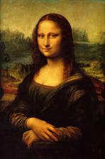 obraz do stareho ramu na stenu vedla zrkadlovej steny Mona Lisa